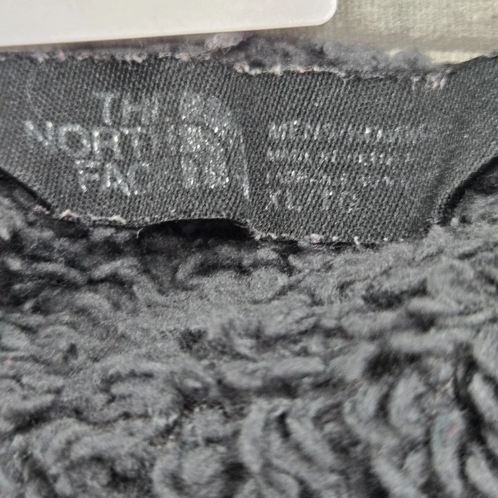 The North Face Men Jacket XL Gray Colorblock Fleece Logo Zipped Pockets Casual